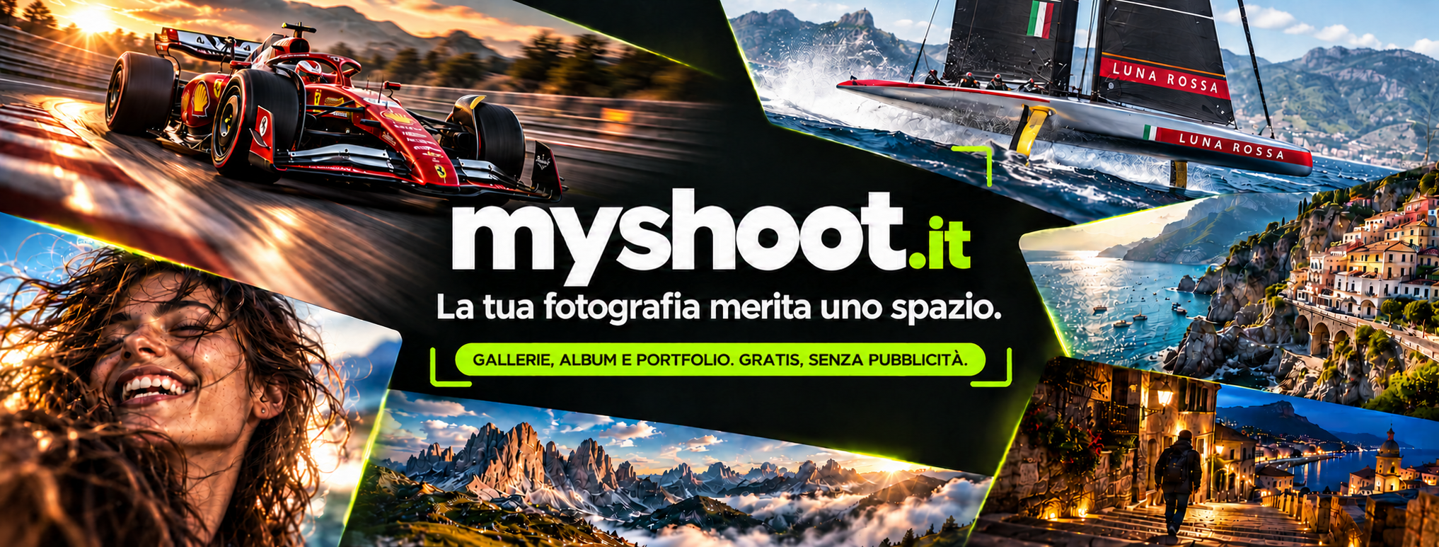 MyShoot.it — La tua fotografia merita uno spazio. Gallerie, album e portfolio gratis, senza pubblicità.